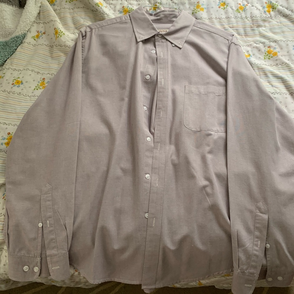 Merona gray button down shirt